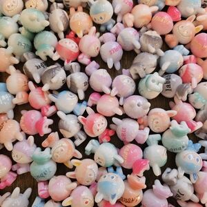 Pastel Mixed Little Monsters Charms - Assorted Colors